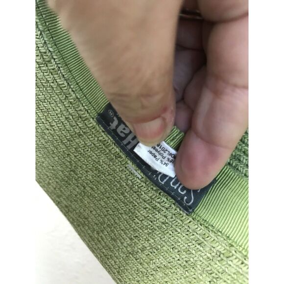 SAN DIEGO HAT CO Green SUN HAT One Size 4" BRIM Band Packable - Picture 7 of 7